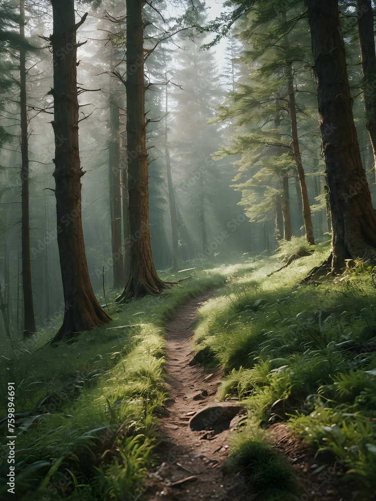 Fototapeta premium road in the forest