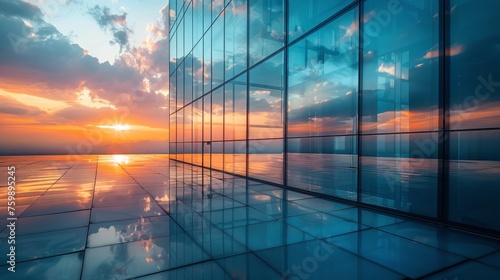 Modern Glass Building With Many Windows