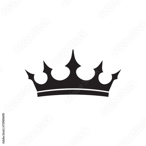 Crown icon.Flat color design.Vector illustration isolated on white background. © IT'S ORA