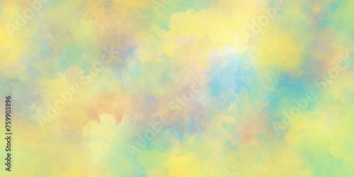 Multicolored splashed watercolor background with colorful stains, Colorful and bright watercolor background texture with grunge watercolor splashes, Abstract bright and shinny soft color texture.