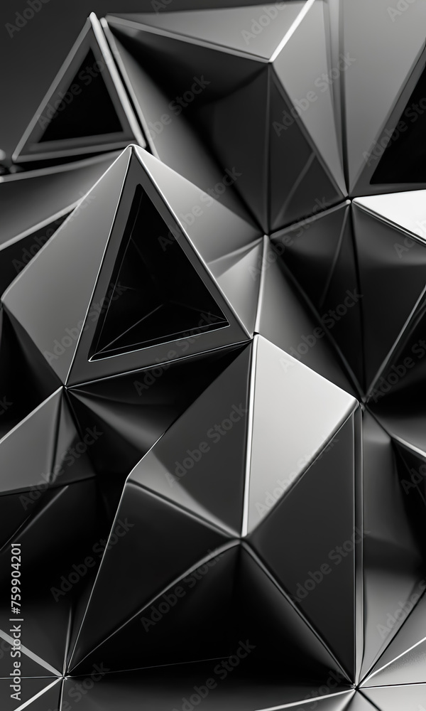 Detailed 3D Triangle: Abstract Artistic Geometry Wallpaper Detailed 3D Triangle: Abstract Artistic Geometry Wallpaper