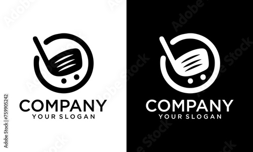 Vector golf country club logo