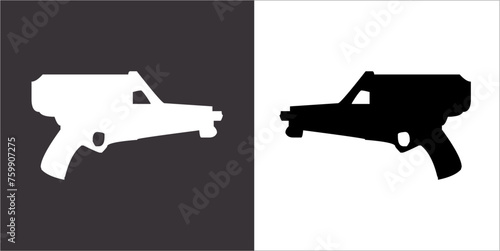Illustration vector graphics of gun icon