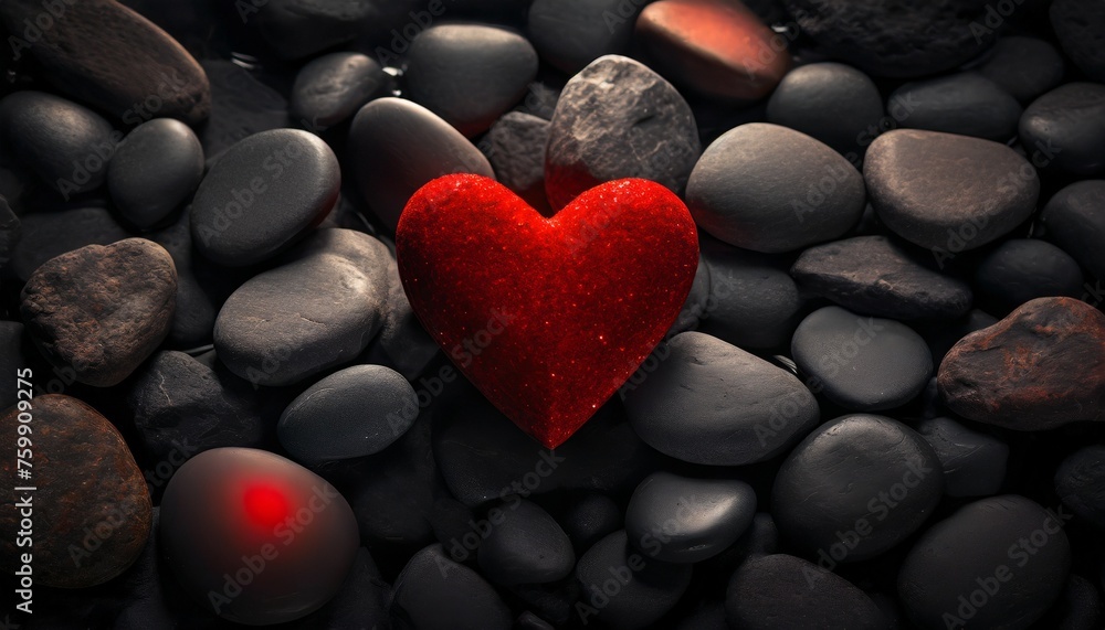 Obraz premium heart of stones