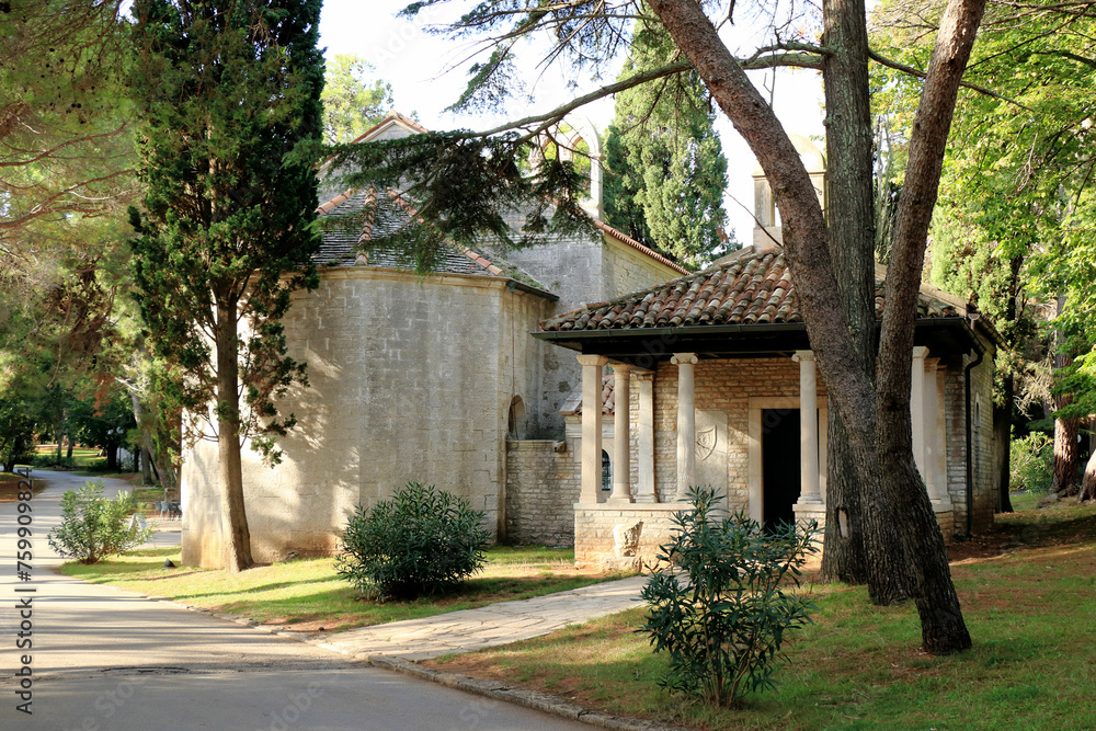 ancient chapel in NP Brioni, Croatia ancient chapel in NP Brioni, Croatia