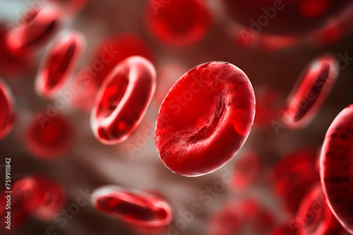 Detailed Visualization of Red Blood Cells in a Dynamic Flow