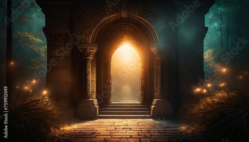 light through the door