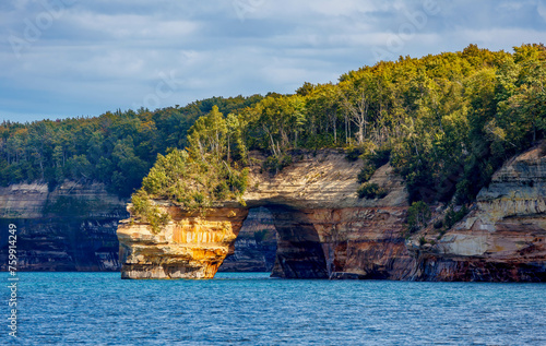 Pictured Rocks National Lakeshore hugs the south shore of Lake Superior in Michigan’s Upper Peninsula