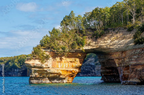 Pictured Rocks National Lakeshore hugs the south shore of Lake Superior in Michigan’s Upper Peninsula photo