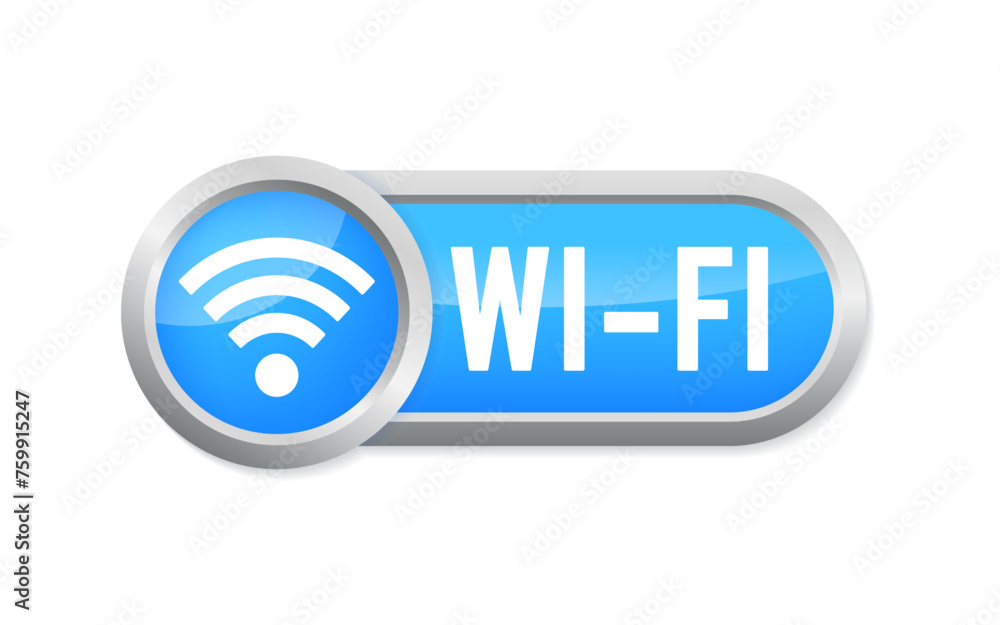 Wireless network symbol WiFi icon. WiFi wireless internet network connection. Vector illustration Wireless network symbol WiFi icon. WiFi wireless internet network connection. Vector illustration