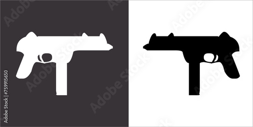 Illustration vector graphics of gun icon