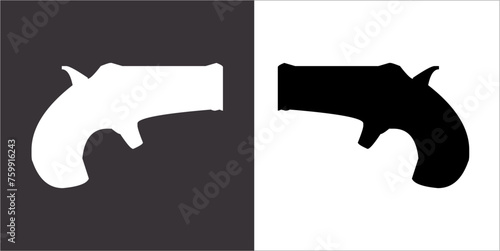 Illustration vector graphics of gun icon