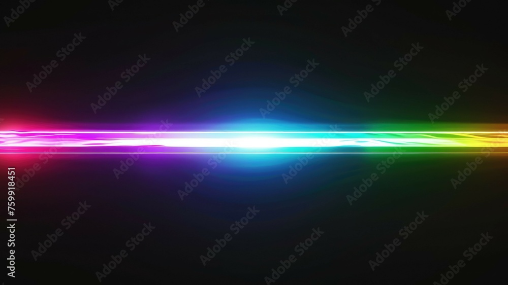 End to end Iridescent beam of light, beautiful rendering, different colors. End to end Iridescent beam of light, beautiful rendering, different colors.