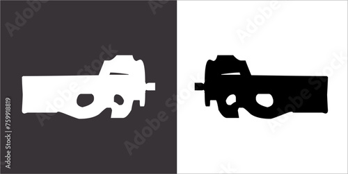 Illustration vector graphics of gun icon