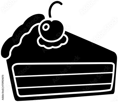 cheesecake illustration food silhouette bakery logo chocolate icon sweet outline muffin cake pastry cherry cupcake slice pie menu cream shape strawberry pudding piece for vector graphic background