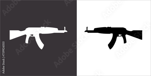 Illustration vector graphics of gun icon