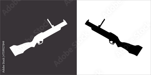 Illustration vector graphics of gun icon