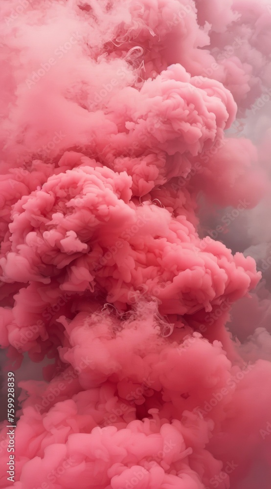 Abstract Pink clouds, Smoke background