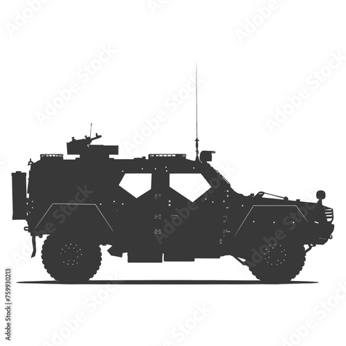 Silhouette armored vehicle combat black color only