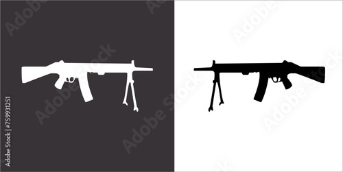 Illustration vector graphics of gun icon