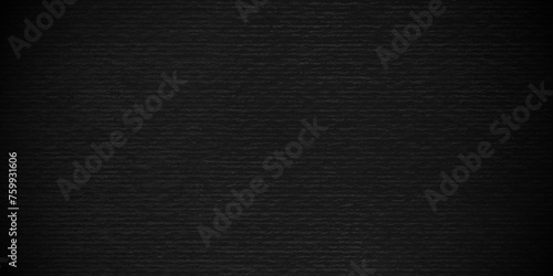 Dark Black background texture, old vintage charcoal black backdrop paper with watercolor. Abstract background with black wall surface, black stucco texture. Black gray satin dark texture luxurious.