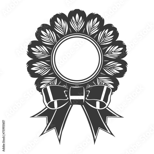 Silhouette Award rosette black color only