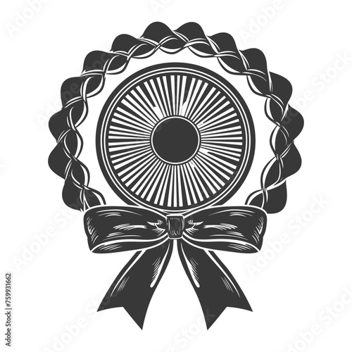 Silhouette Award rosette black color only