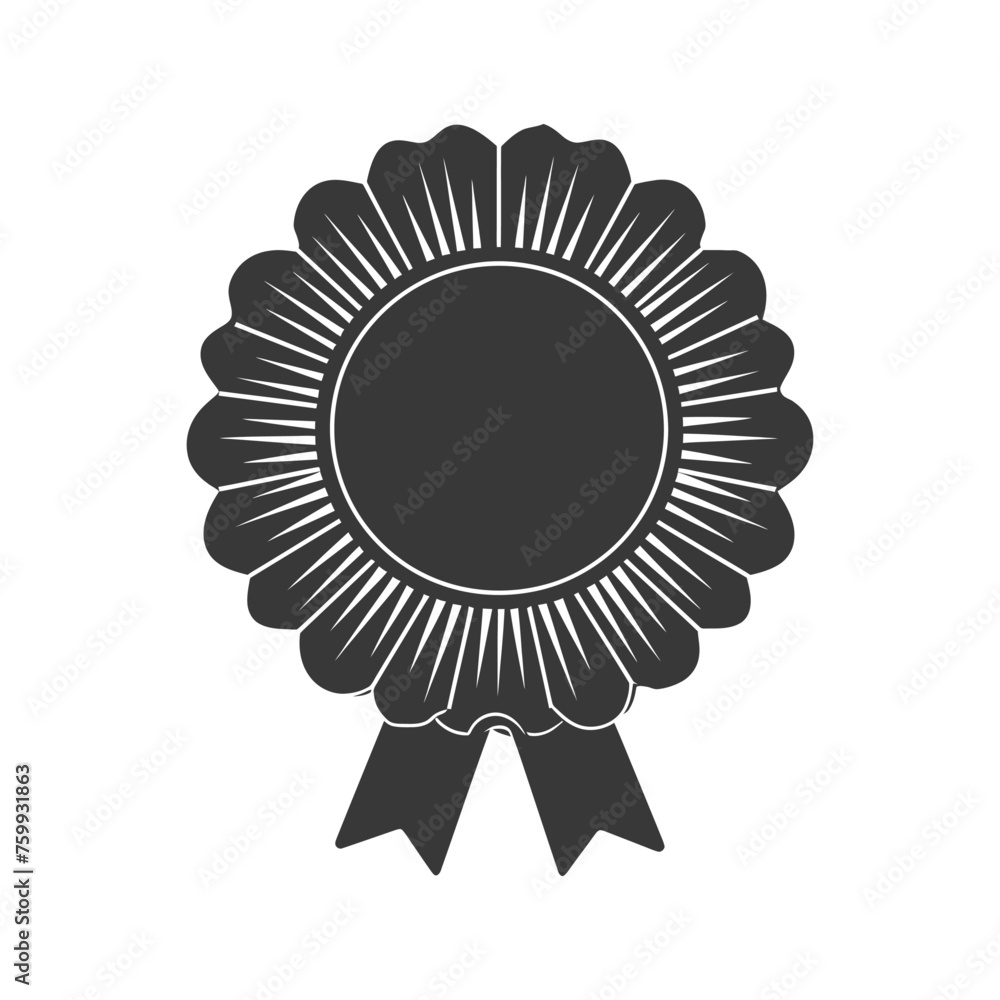 Silhouette Award rosette black color only Silhouette Award rosette black color only