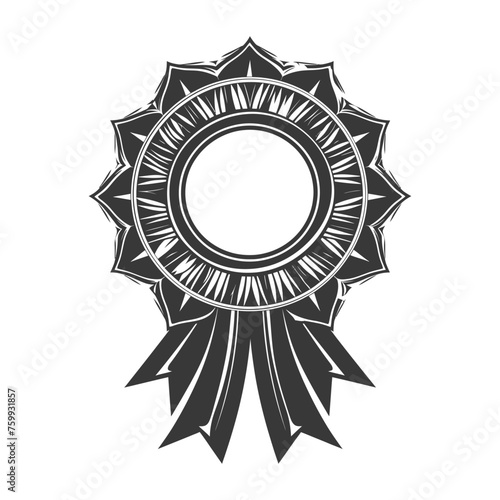 Silhouette Award rosette black color only