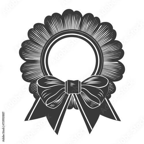 Silhouette Award rosette black color only