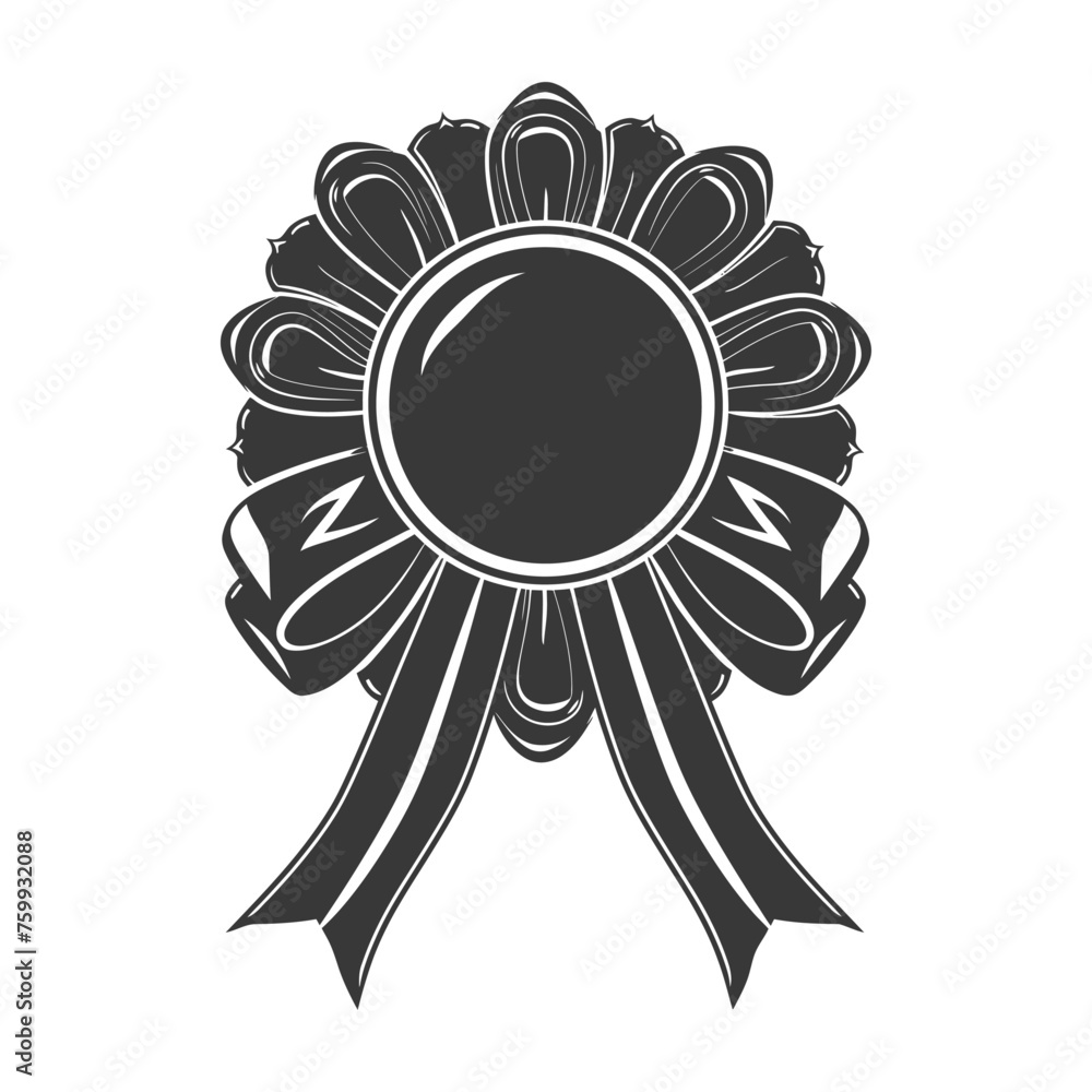 Silhouette Award rosette black color only Silhouette Award rosette black color only