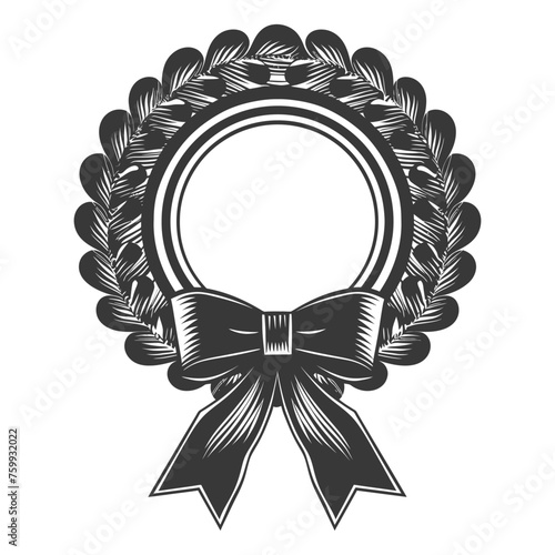 Silhouette Award rosette black color only