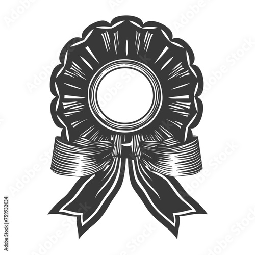 Silhouette Award rosette black color only