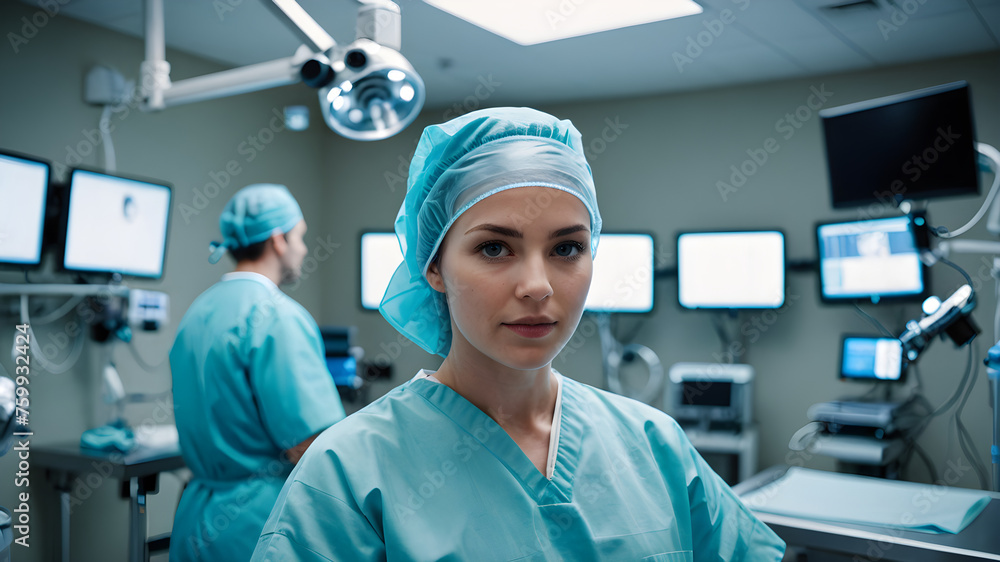 surgeon in operating room surgeon in operating room
