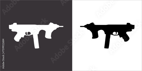 Illustration vector graphics of gun icon