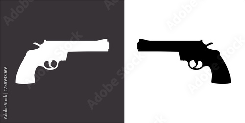 Illustration vector graphics of gun icon