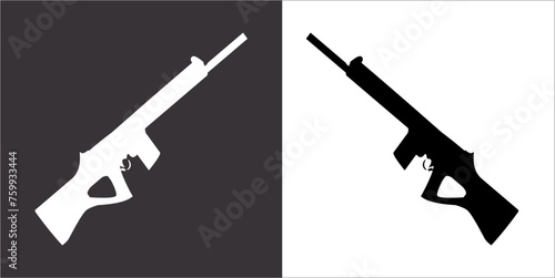 Illustration vector graphics of gun icon