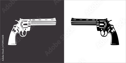 Illustration vector graphics of gun icon