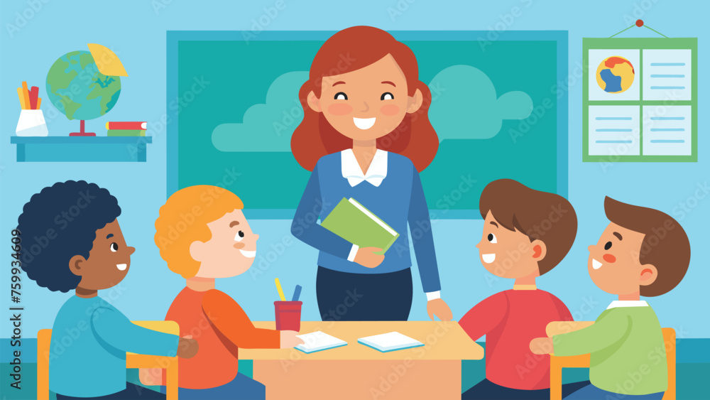 classroom with kids teacher or professor teaches vector 14.eps classroom with kids teacher or professor teaches vector 14.eps