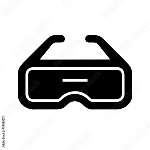 video game augmented reality glasses icon vector illustration design