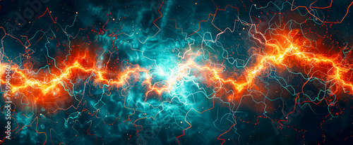 Fractal galaxy  abstract universe energy and light