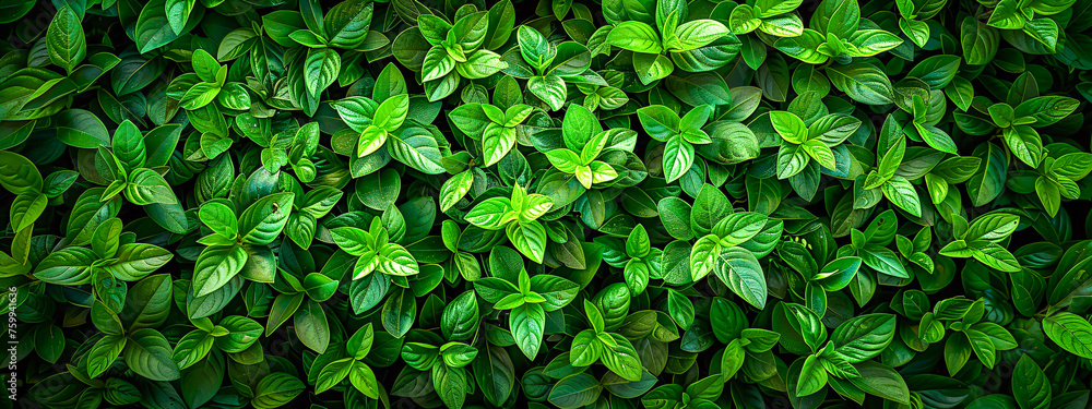 Fresh Green Leaves, Concept of Gardening and Natural Growth, Bright Plant Background Fresh Green Leaves, Concept of Gardening and Natural Growth, Bright Plant Background