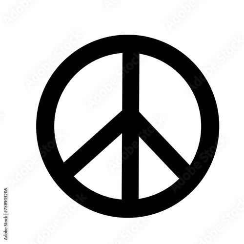 Vector illustration of peace mark