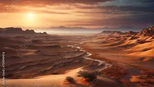 desert landscape panoramic background.