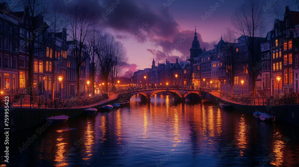 Amsterdam Nigh Canals