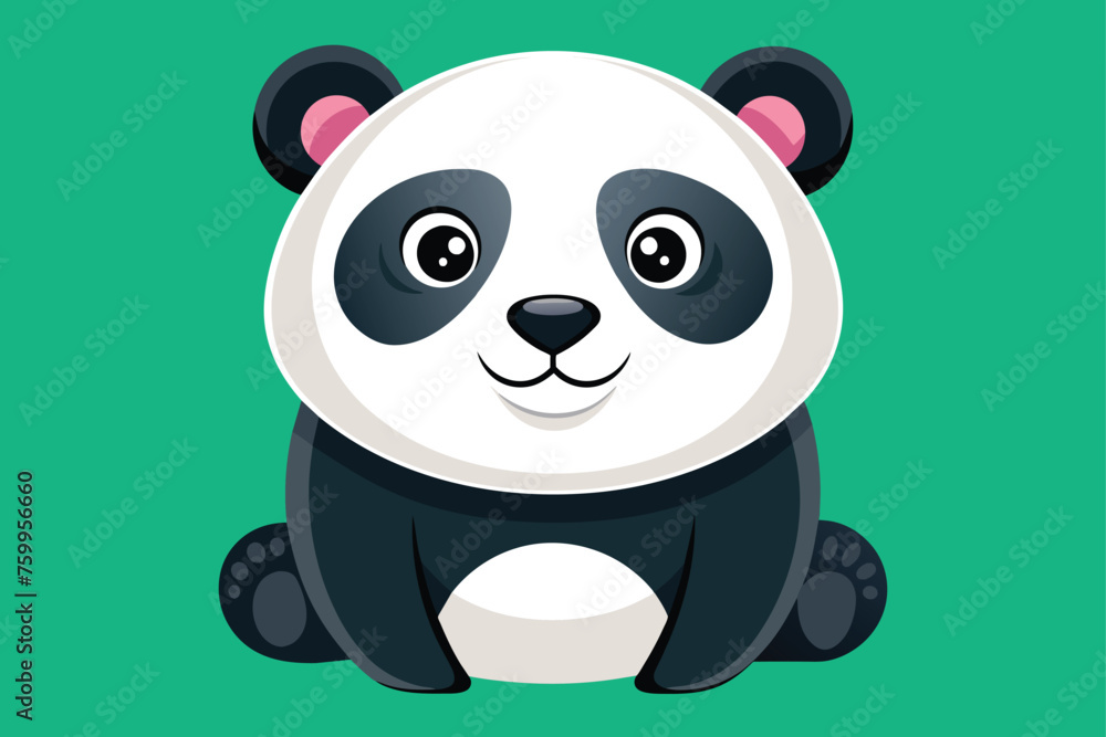 Naklejka premium Panda Illustration Design (3).eps