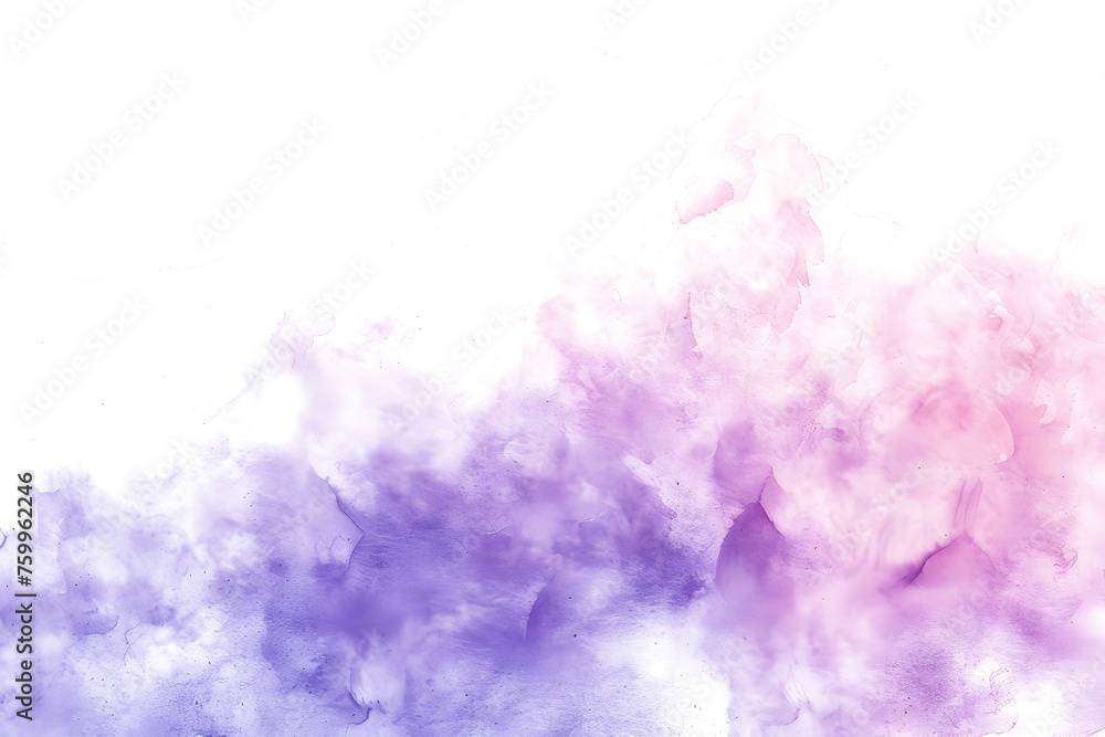 Pink and purple watercolor gradient wash on white background.
