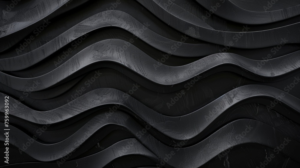 Monochromatic image featuring abstract wavy lines in varying thickness and direction. Monochromatic image featuring abstract wavy lines in varying thickness and direction.