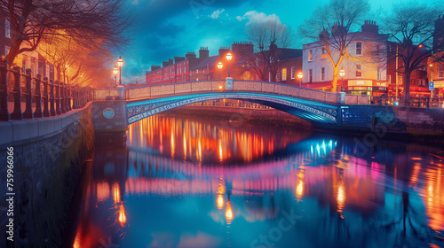 Dublins Hapenny Bridge photo