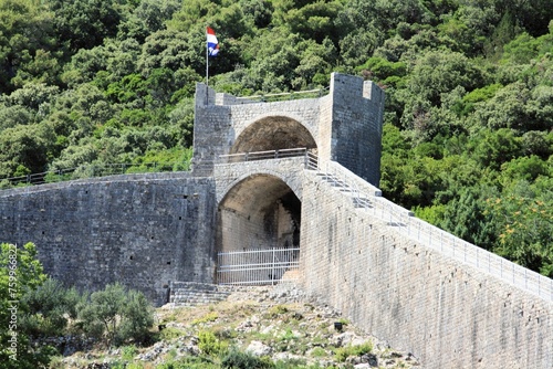 Fortress on the famous walls of Ston, Peljesac, Croatia © Susy
